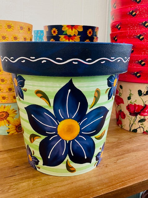 recycled material plant pots 12" Recycled Materials Pots – Crystalline Healing Bayfield