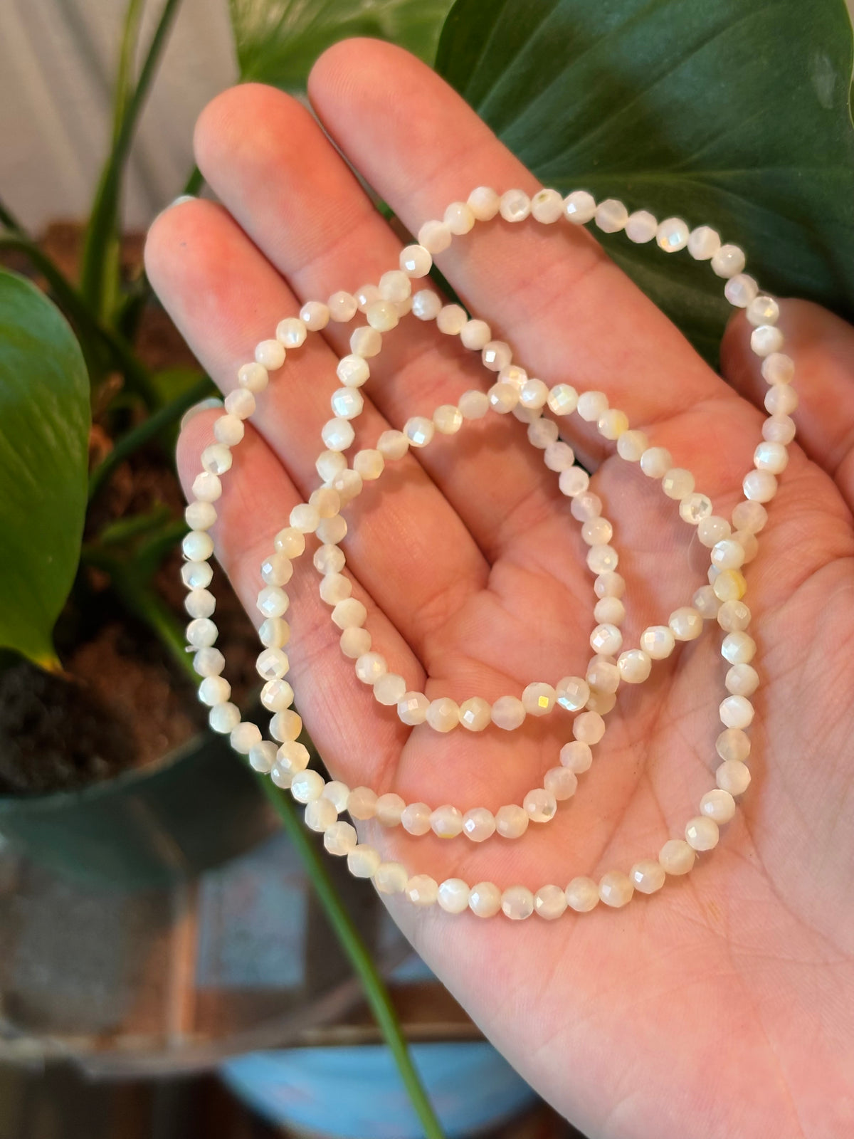 Mother~of~Pearl Faceted Bracelets