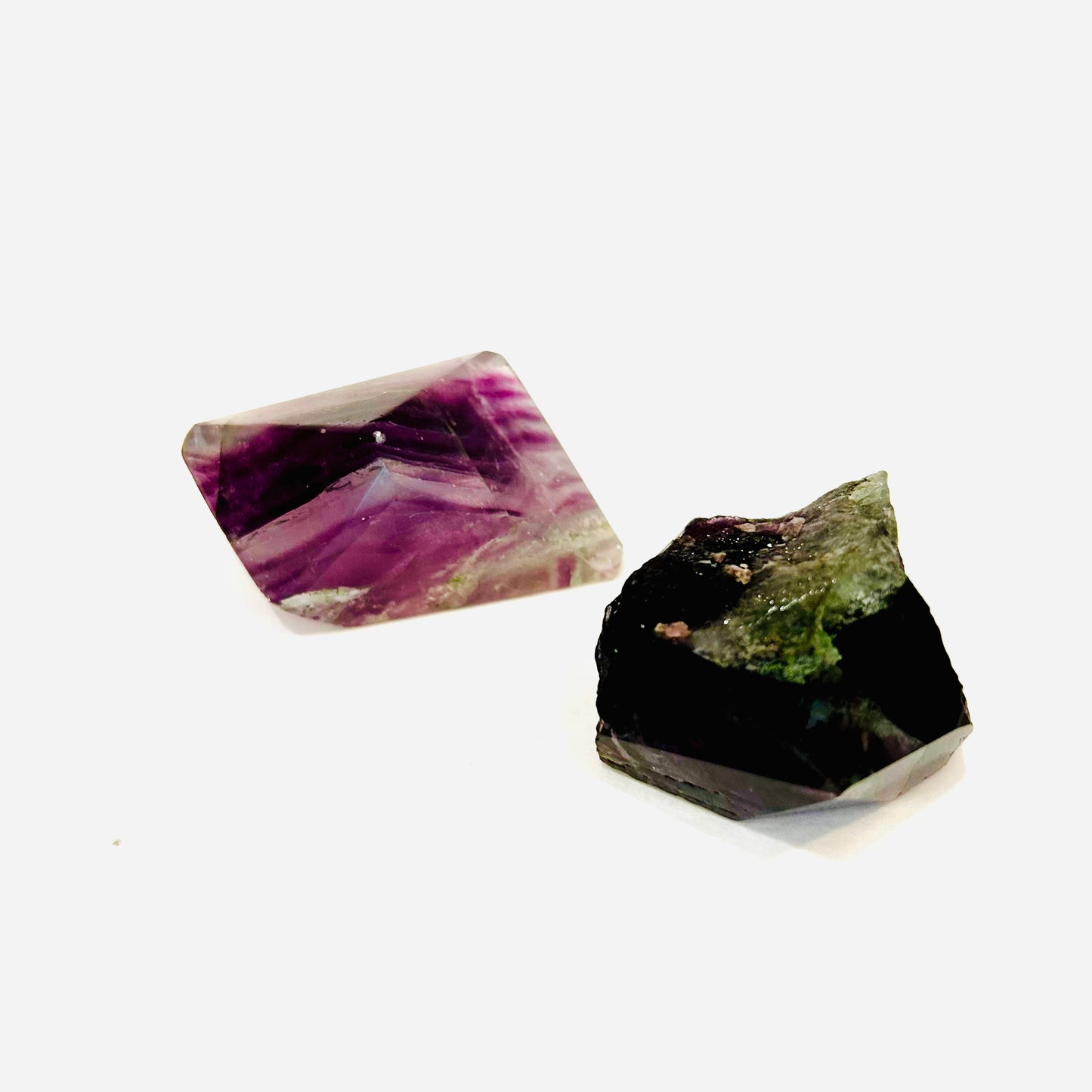 Fluorite Free Forms - Green and Purple