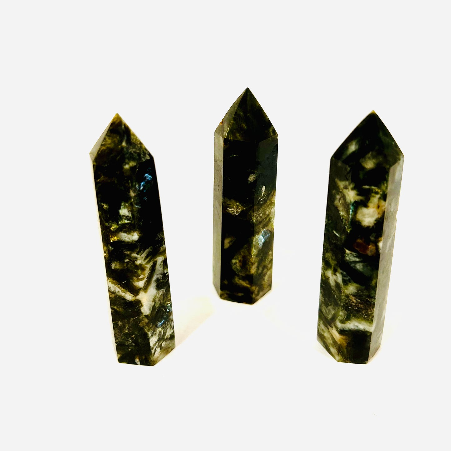 Green Lepidolite Towers