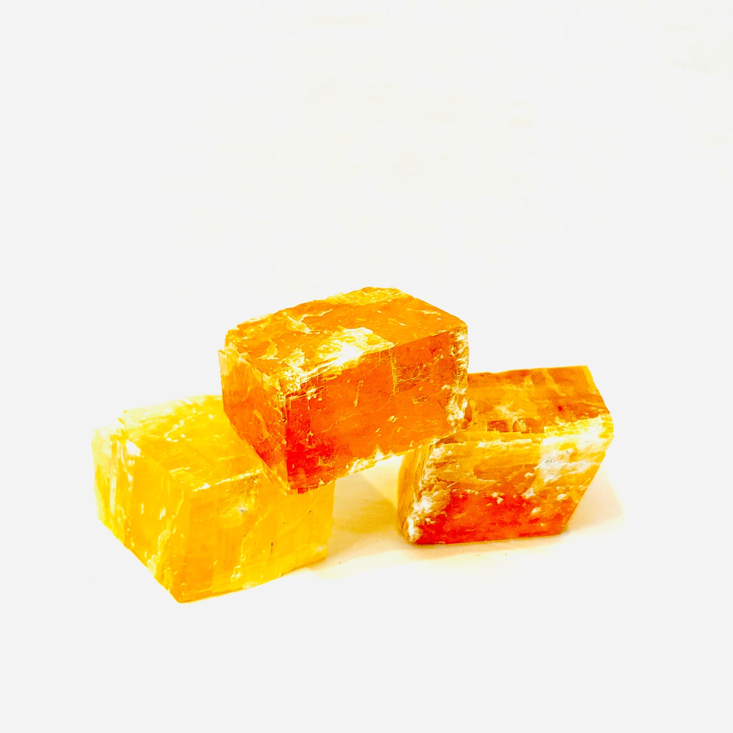 Honey Calcite Cubes