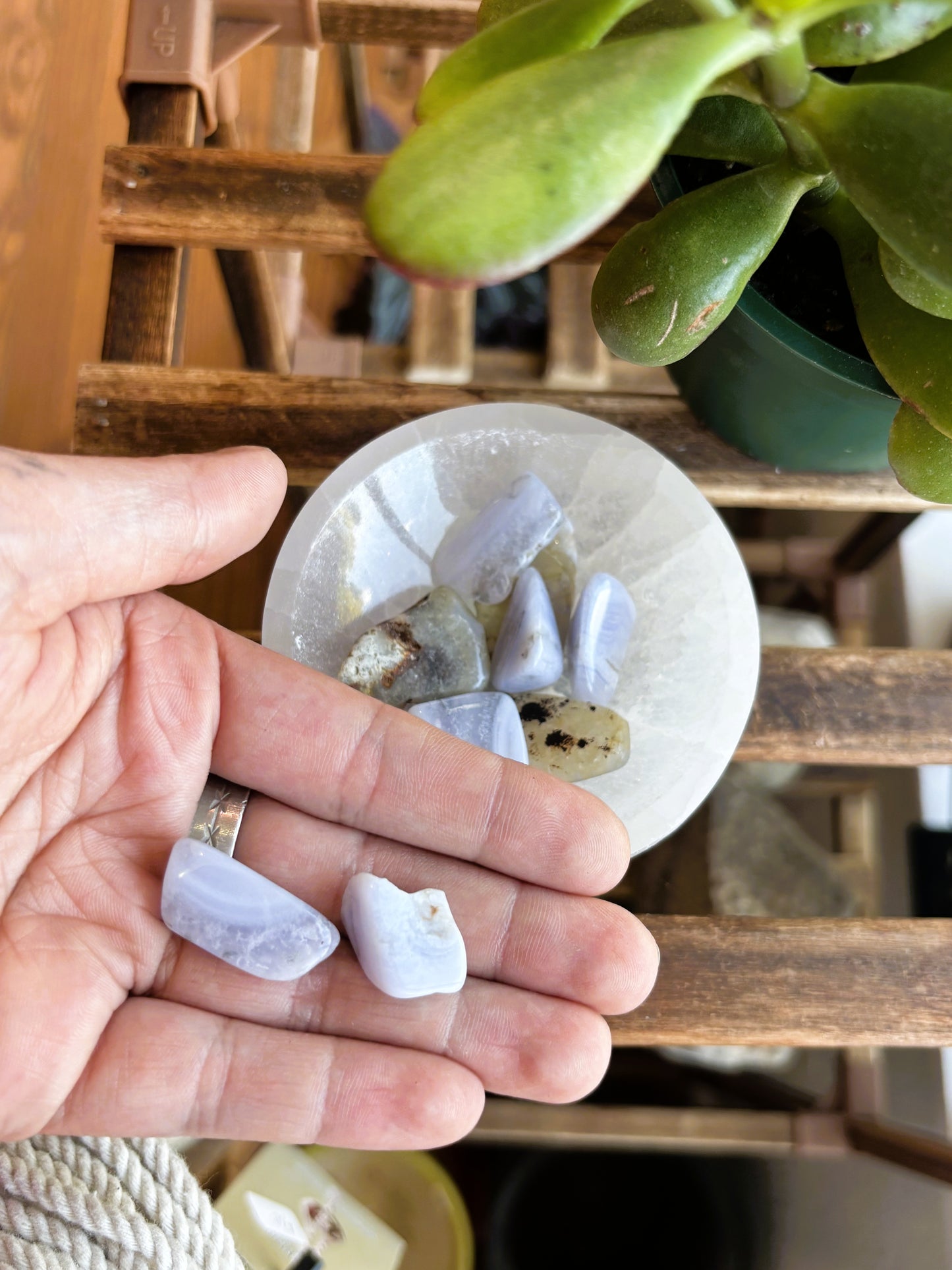 Blue Lace Agate Tumbled