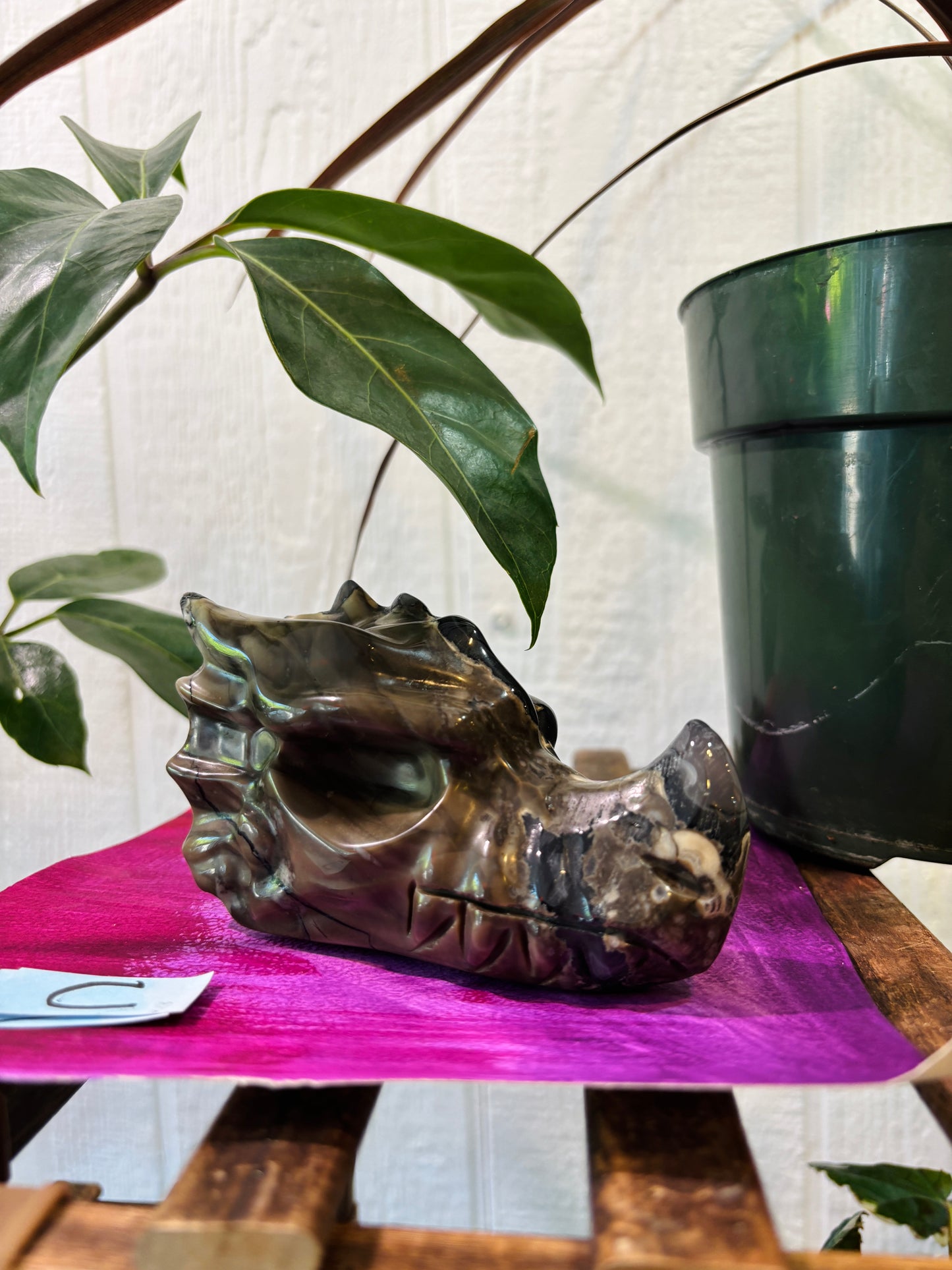 Volcano Agate Dragon Head