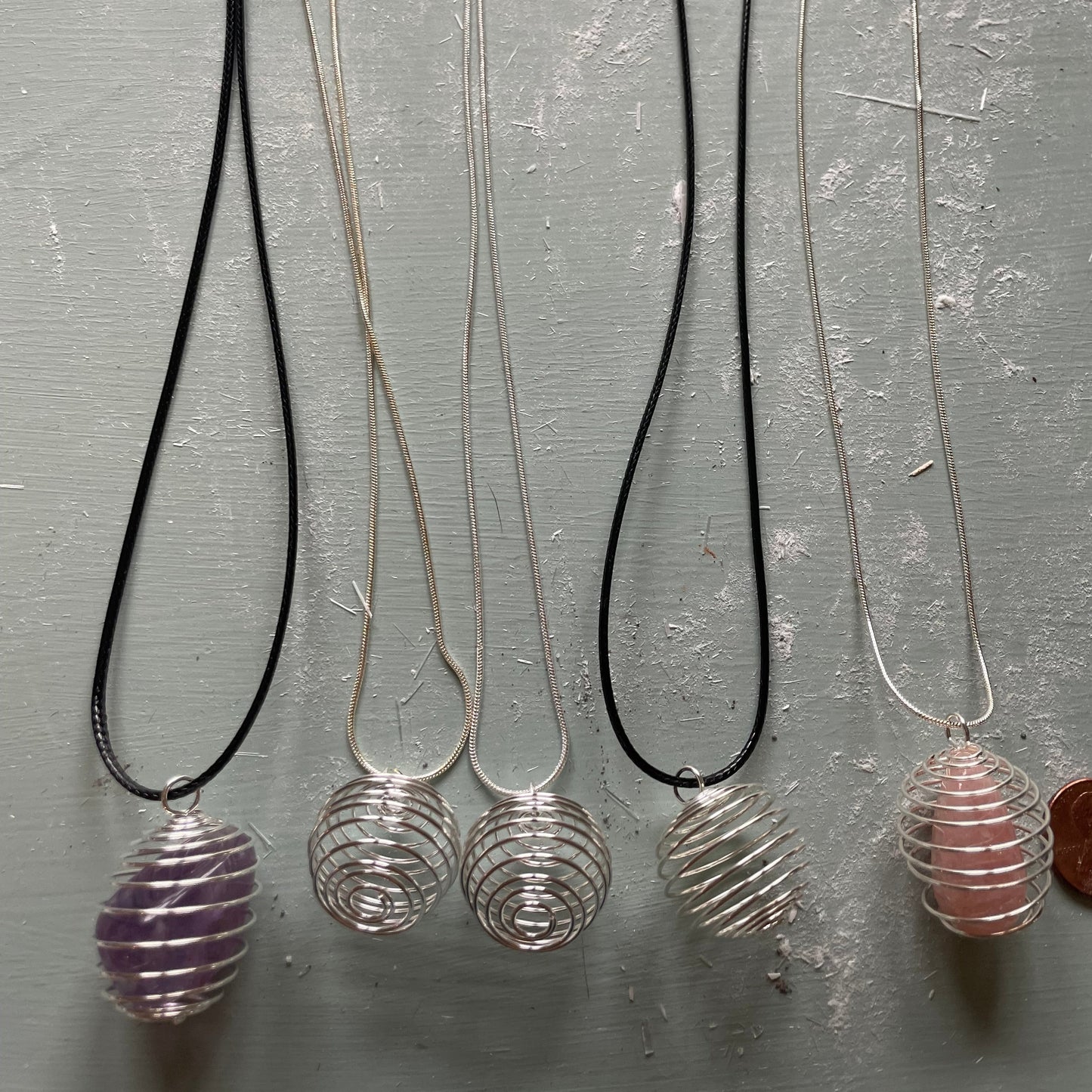 Cage Pendants with chain or cord