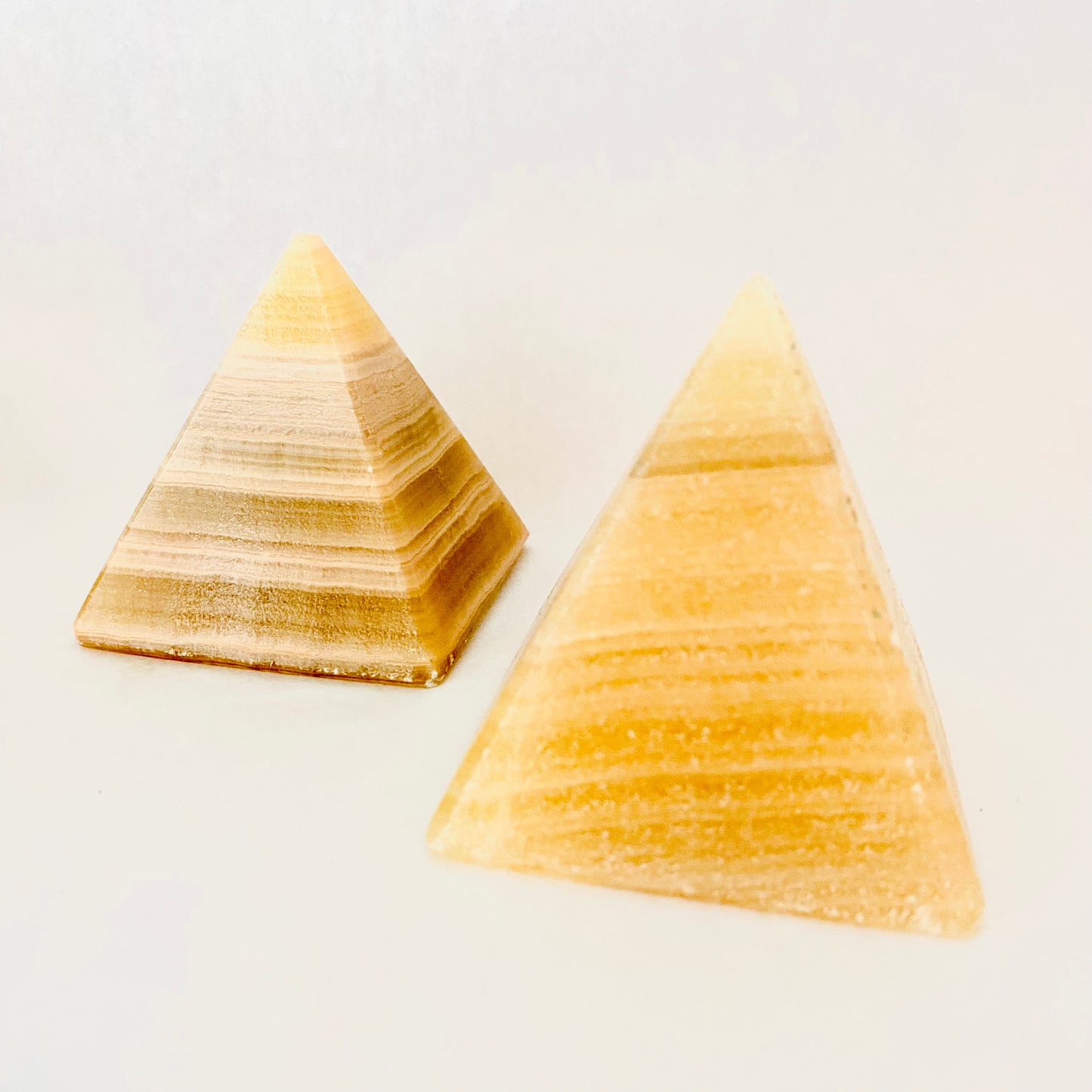 Honey Calcite Pyramid