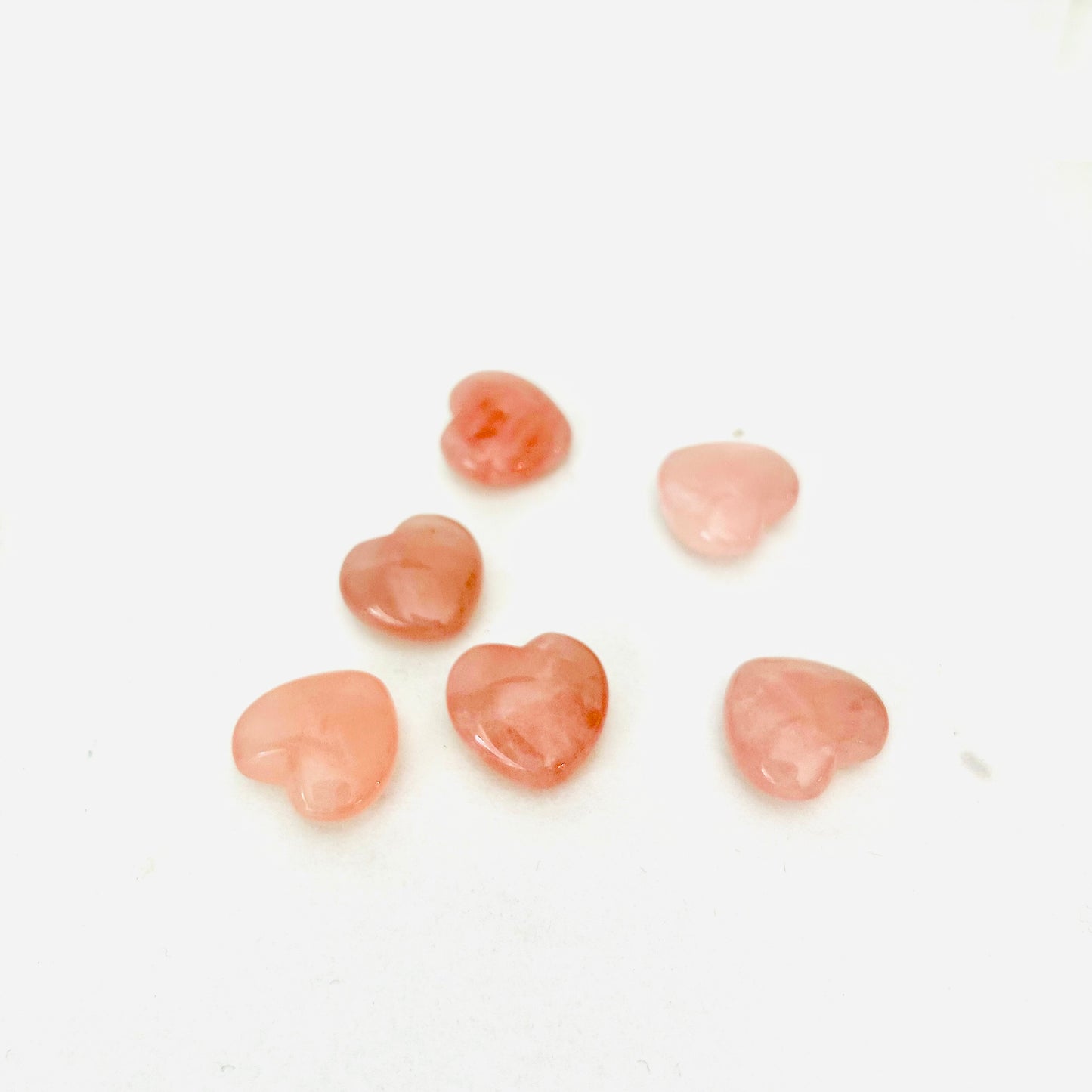 Rose Quartz Crystal Hearts