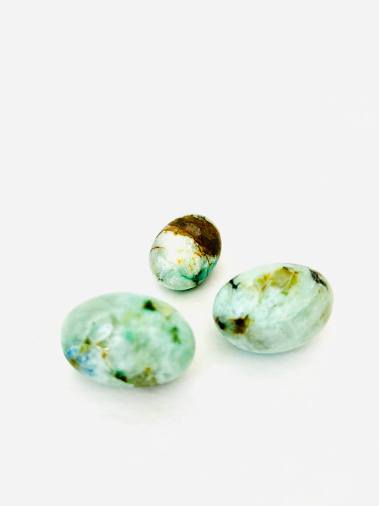 Fynchenite Chrysocolla Tumbled Madagascar