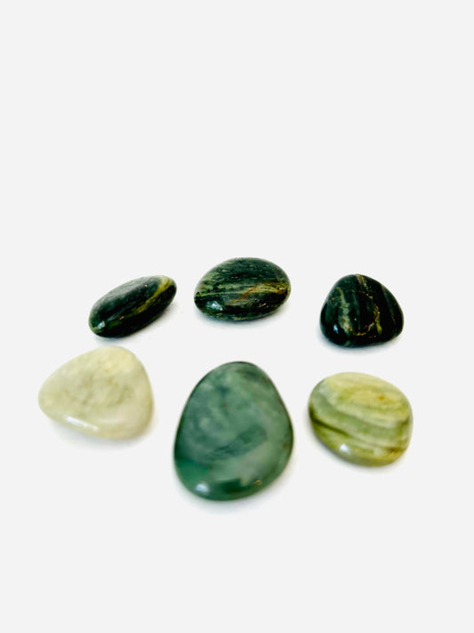 Green Hair Jasper Tumbled