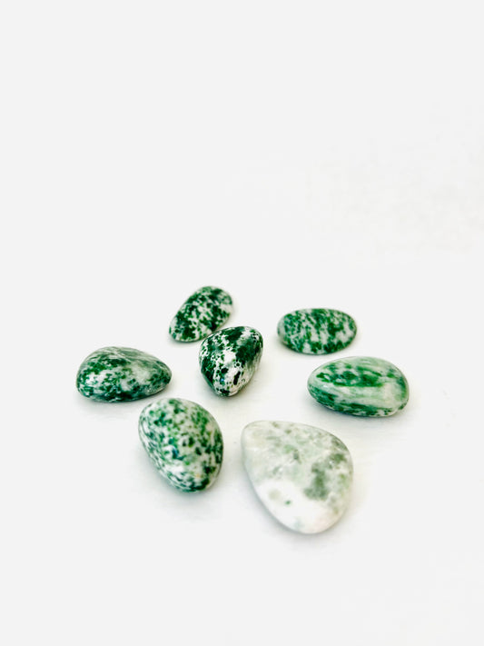 Green Point Jade Tumbled