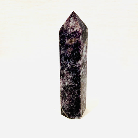 Lepidolite tower obelisk