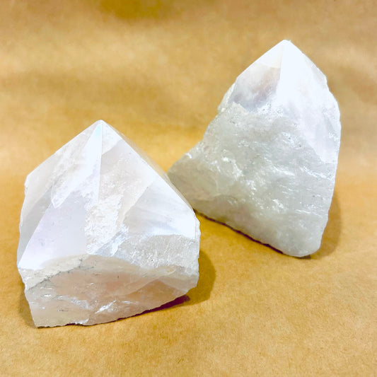 Rose Aura Quartz Points