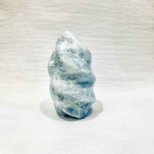 Blue Calcite Flame Point