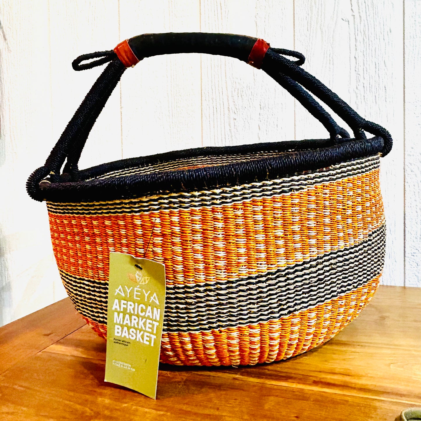 Handwoven Grass Basket ~ Market Style