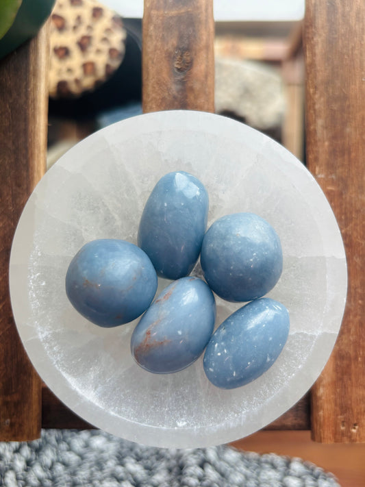 Angelite Tumbled ~ Peru