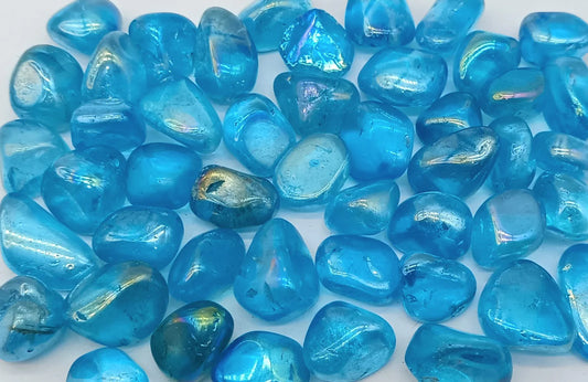 Aqua Aura Tumbled Quartz