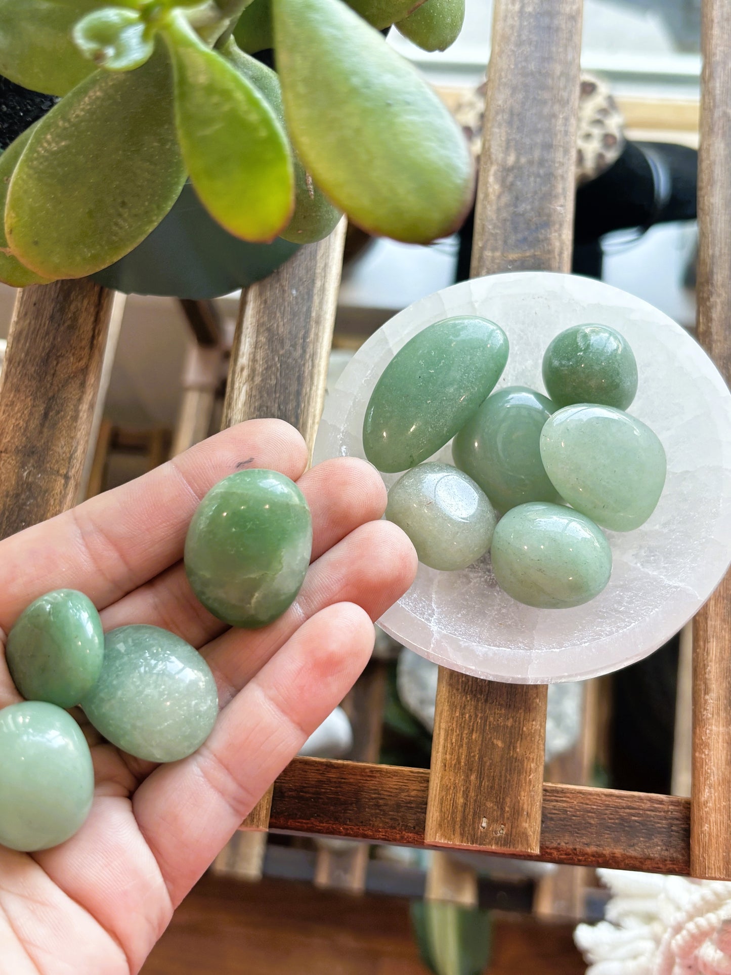 Aventurine Tumbled Light Green