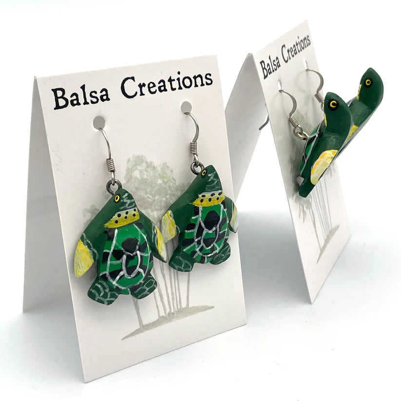 Balsa Earrings by Women of the Cloud Forest