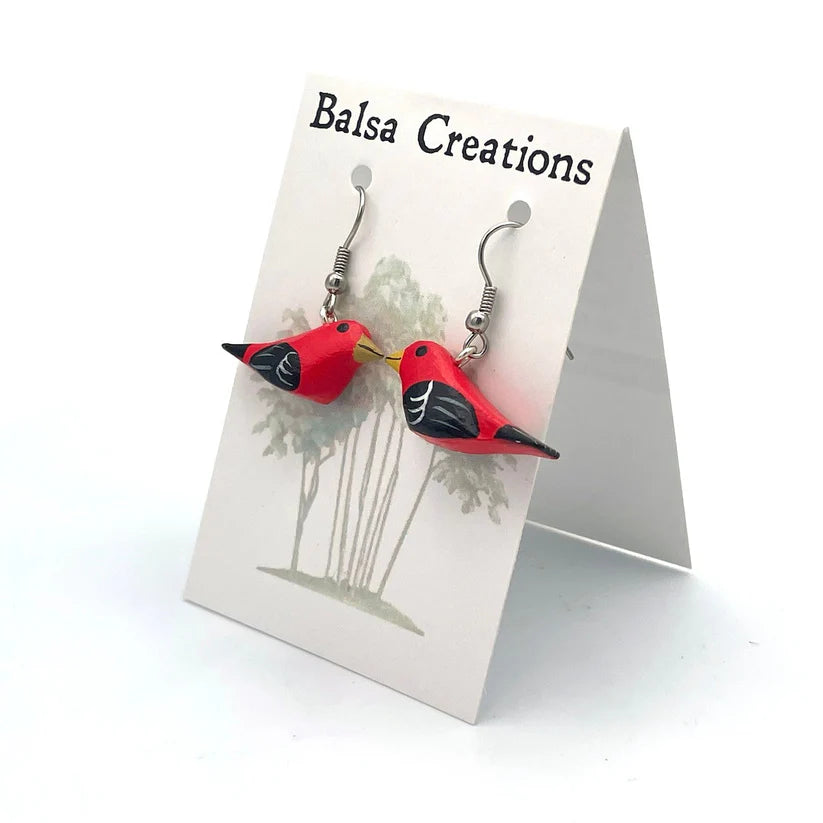 Balsa Earrings by Women of the Cloud Forest