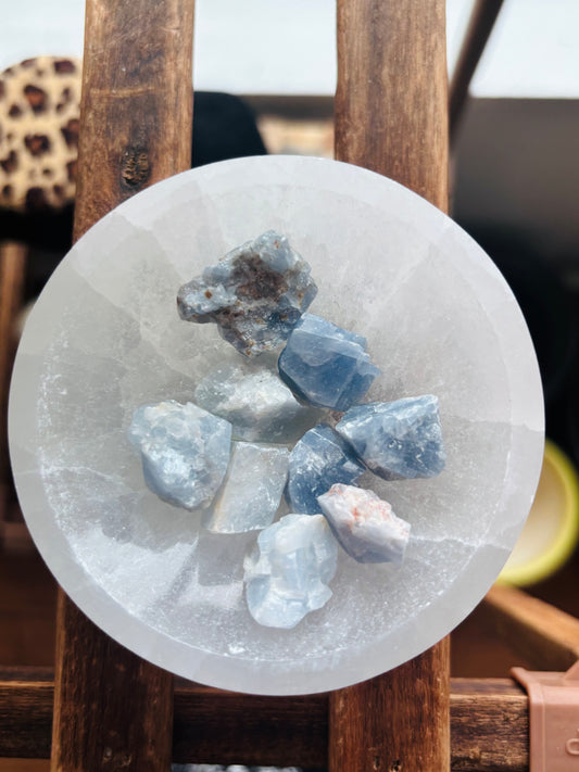 Rough Blue Calcite ~ Mexico