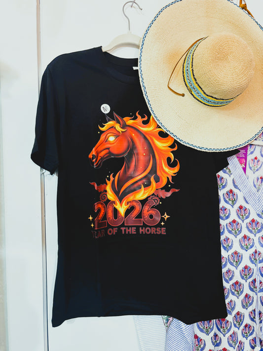 Fire Horse Tee - Black