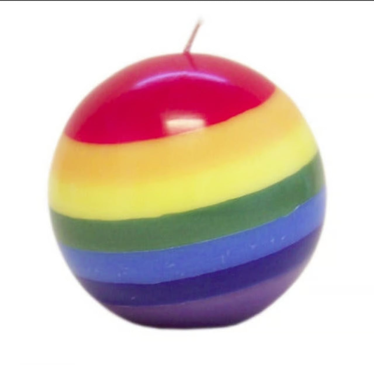 Rainbow Globe Candle