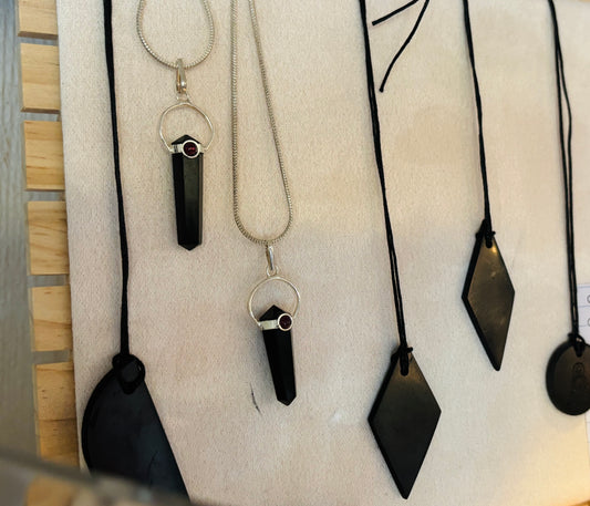 Shungite Pendants