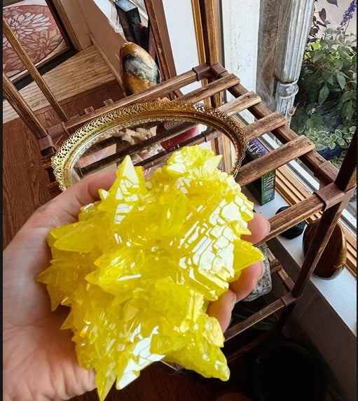 Sulfur Crystal Clusters