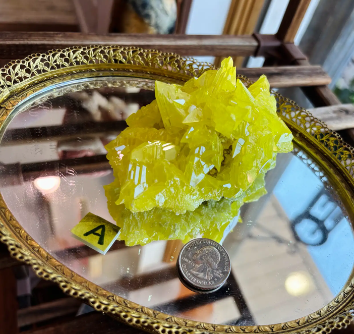 Sulfur Crystal Clusters