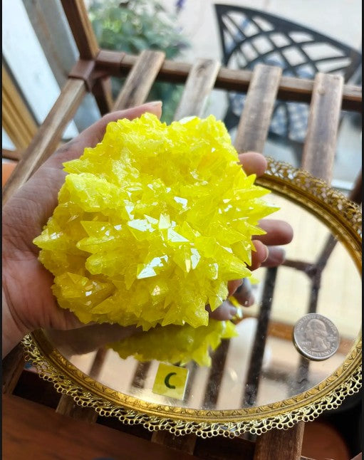 Sulfur Crystal Clusters