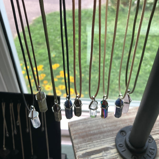 $15 crystal necklaces / pendants