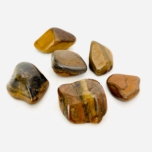 Yellow Tigers Eye Tumbled Africa