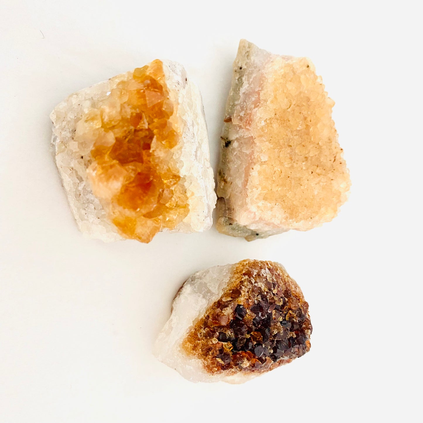 Citrine Druze Clusters